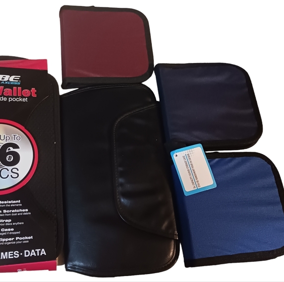 5-(CD/DVD Case Holders)-(Black/Red/Blue)-(New)-(Pre-owned)-(New Condition)-$35 - Picture 3 of 4